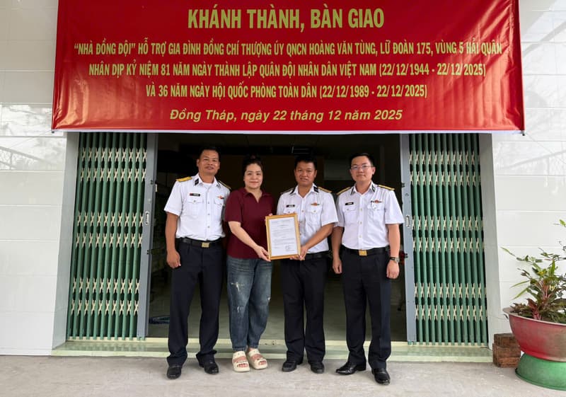 Lữ đoàn 175 khánh thành, bàn giao nhà đồng đội tại Đồng Tháp