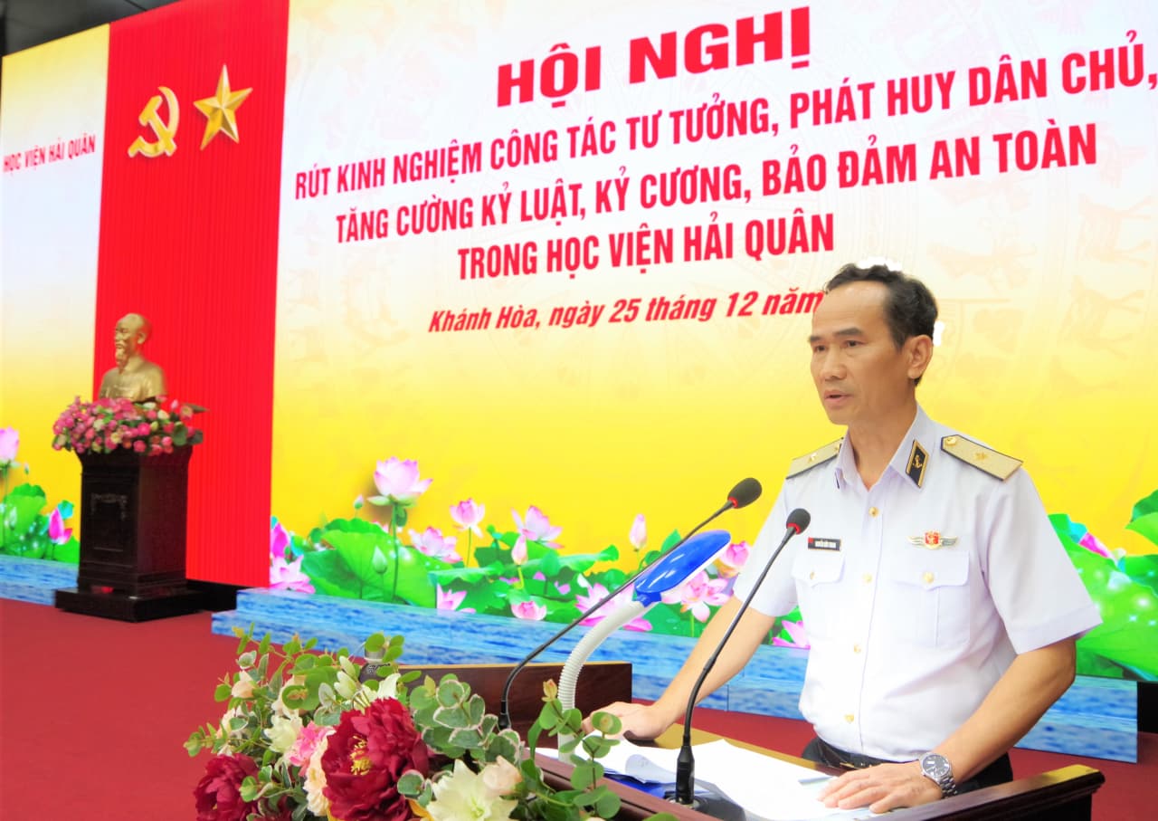 Học viện Hải quân rút kinh nghiệm công tác tư tưởng năm 2025