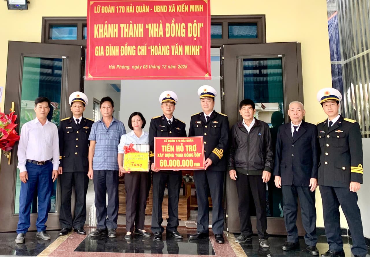 Lữ đoàn 170 khánh thành và bàn giao nhà đồng đội tặng quân nhân có hoàn cảnh khó khăn