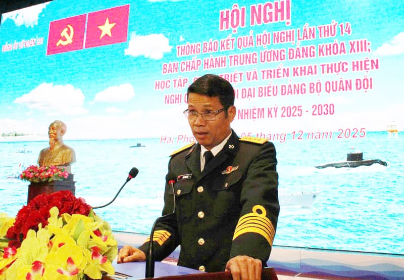 Lữ đoàn 131 thông báo kết quả Hội nghị lần thứ 14 Ban Chấp hành Trung ương Đảng khóa XIII