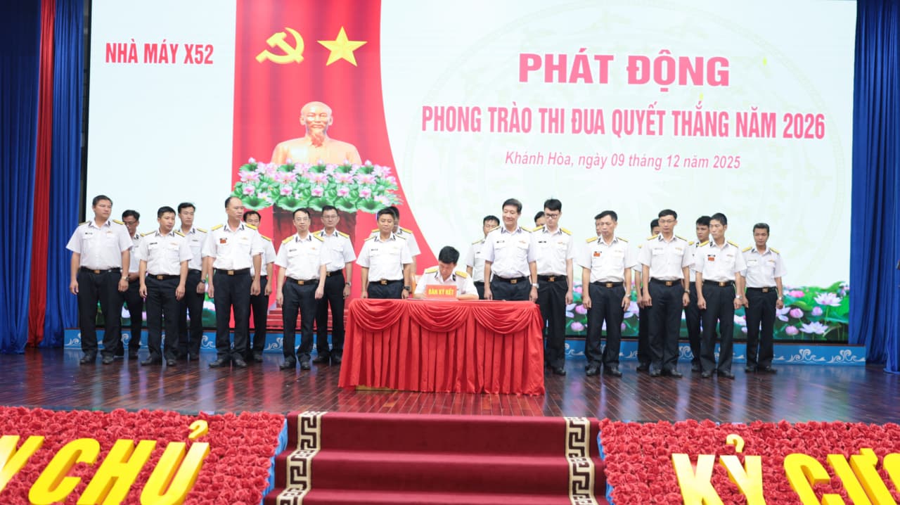 Nhà máy X52: Phát động phong trào thi đua quyết thắng năm 2026