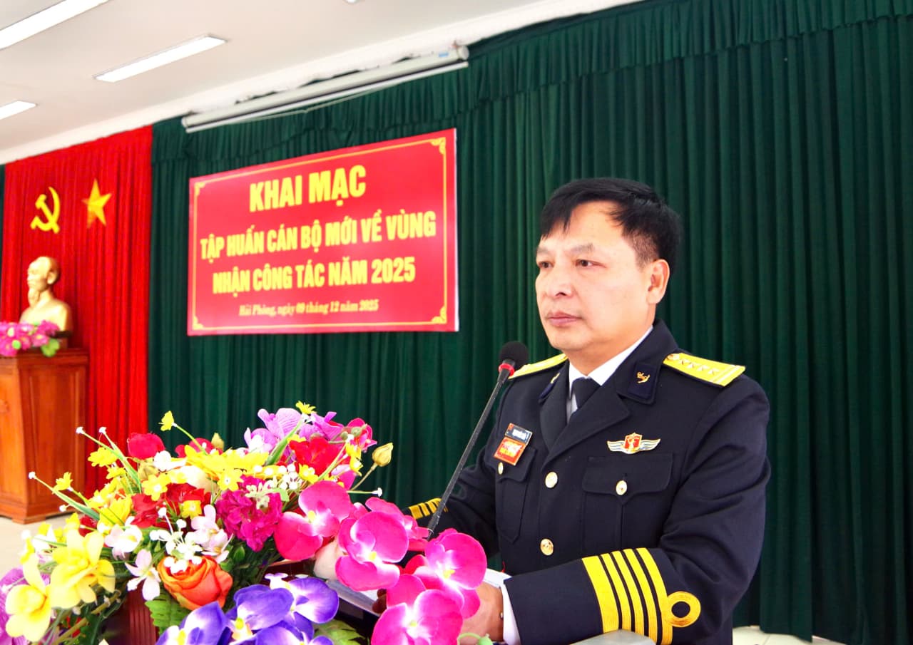 Vùng 1 Hải quân tập huấn cán bộ mới về đơn vị công tác năm 2025