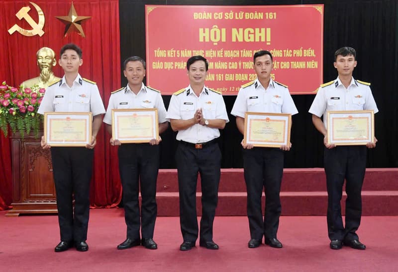 Lữ đoàn 161: Tổng kết 5 năm thực hiện công tác phổ biến, giáo dục pháp luật cho thanh niên