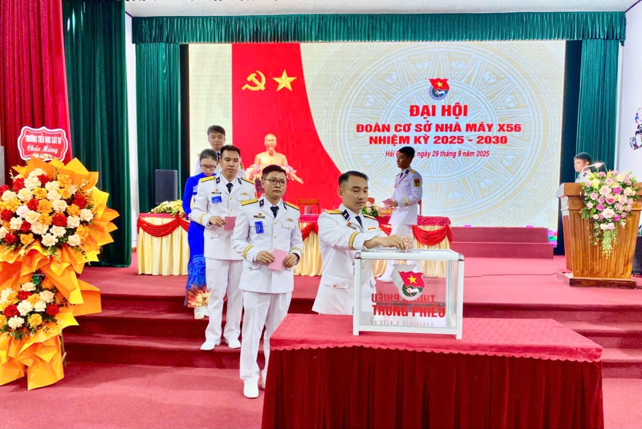 Đoàn cơ sở Nhà máy X56: Đại hội làm trước trong Cục Hậu cần - Kỹ thuật Hải quân