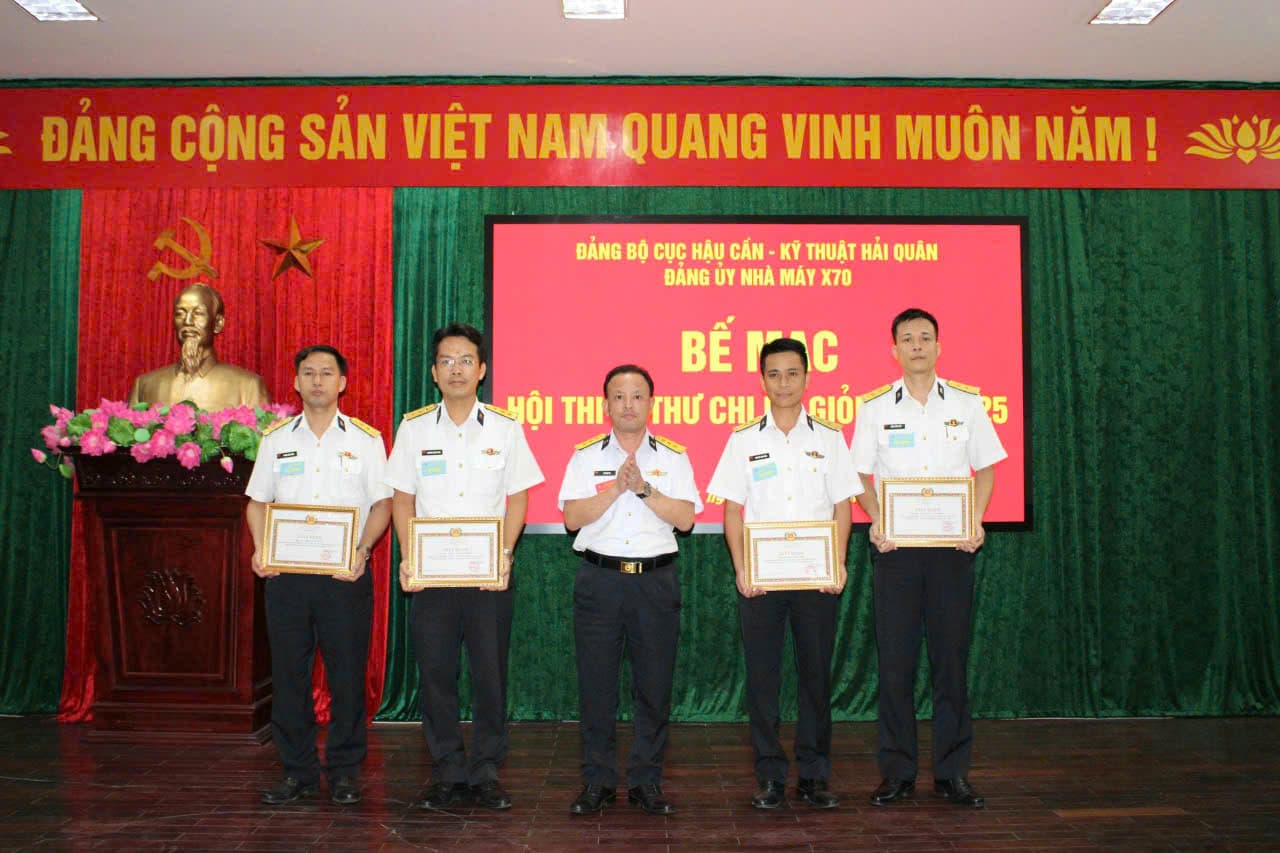Nhà máy X70: Hội thi bí thư chi bộ giỏi năm 2025