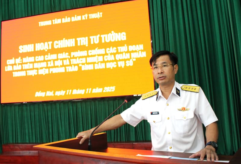 Nâng cao nhận thức của quân nhân trong tham gia phong trào “Bình dân học vụ số”