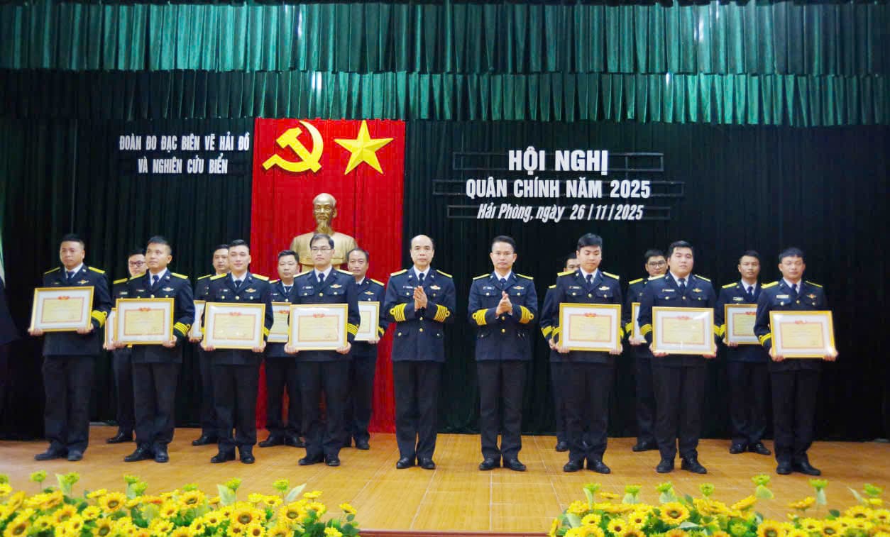 Đoàn Đo đạc biên vẽ hải đồ và nghiên cứu biển hoàn thành tốt nhiệm vụ năm 2025