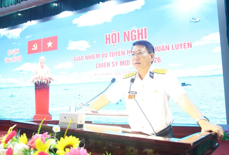 Vùng 4 giao nhiệm vụ tuyển nhận và huấn luyện chiến sĩ mới năm 2026