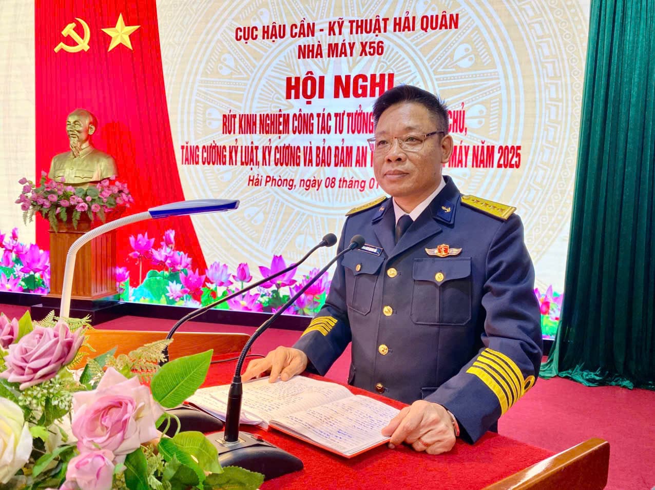 Nhà máy X56 rút kinh nghiệm công tác quản lý tư tưởng năm 2025