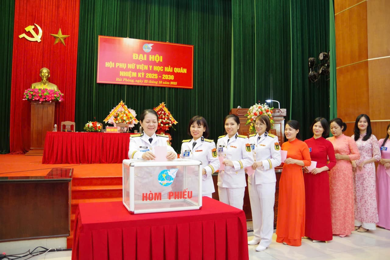 Đại hội Hội Phụ nữ Viện Y học Hải quân nhiệm kỳ 2025 - 2030