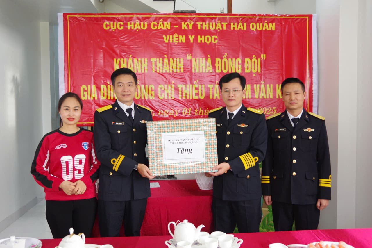 Viện Y học Hải quân khánh thành, bàn giao nhà đồng đội