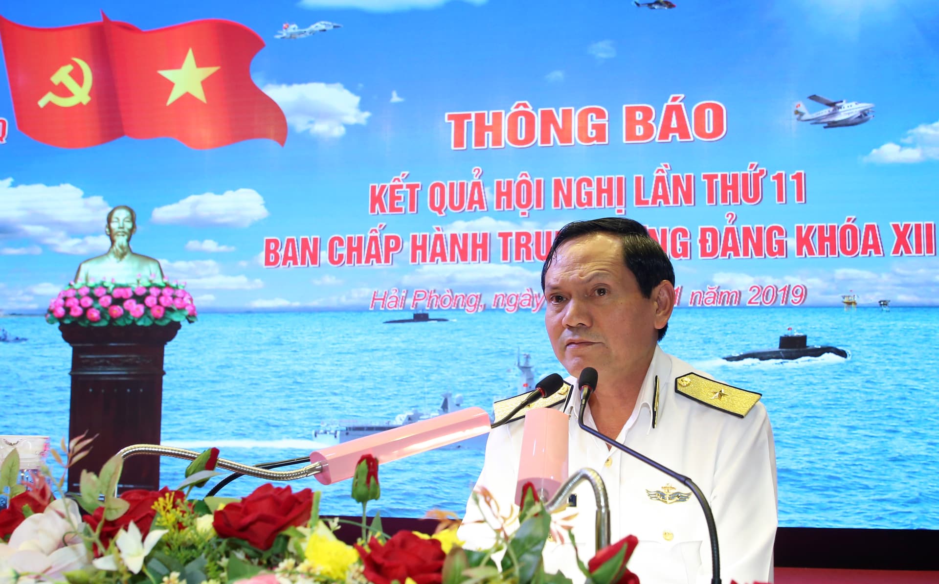 Cơ quan Bộ Tư lệnh Hải quân: Thông báo kết quả Hội nghị Trung ương lần thứ 11, Khoá XII