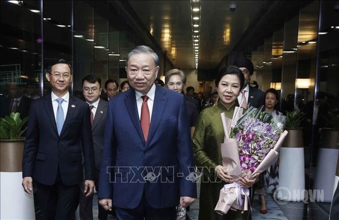 Tổng Bí thư, Chủ tịch nước Tô Lâm bắt đầu thăm cấp nhà nước Cộng hòa Singapore