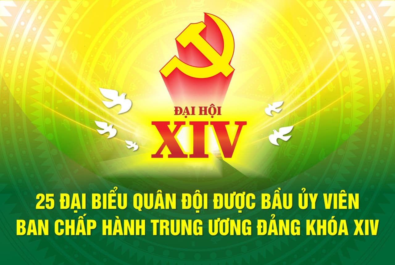 26 đại biểu Quân đội được bầu vào Ban Chấp hành Trung ương Đảng khóa XIV