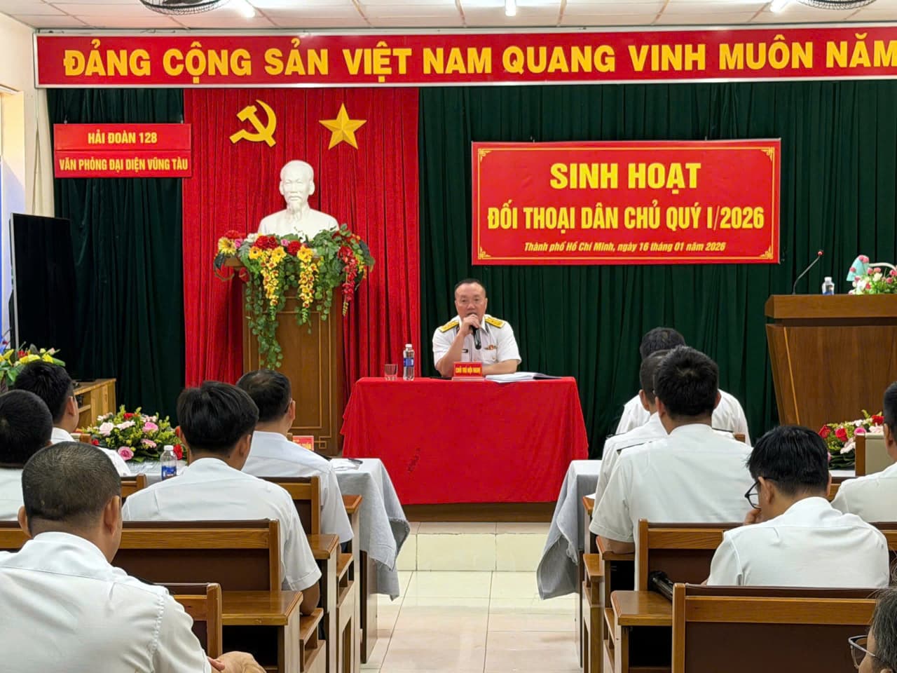 Hải đoàn 128 đối thoại dân chủ Quý I năm 2026