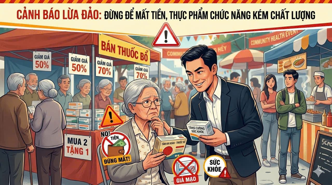 Cảnh báo thủ đoạn bán thực phẩm chức năng giả chữa bách bệnh