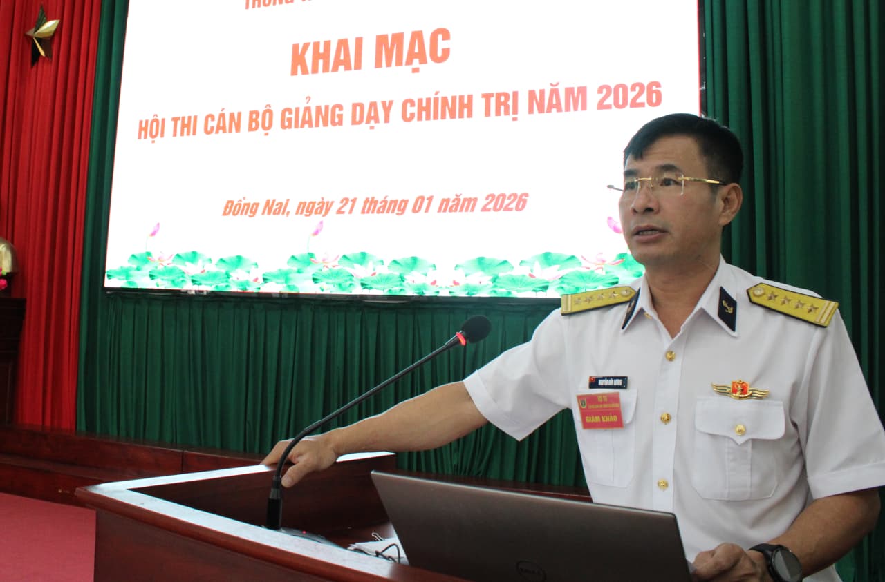 Trung tâm BĐKT Vùng 2: Hội thi cán bộ giảng dạy chính trị năm 2026