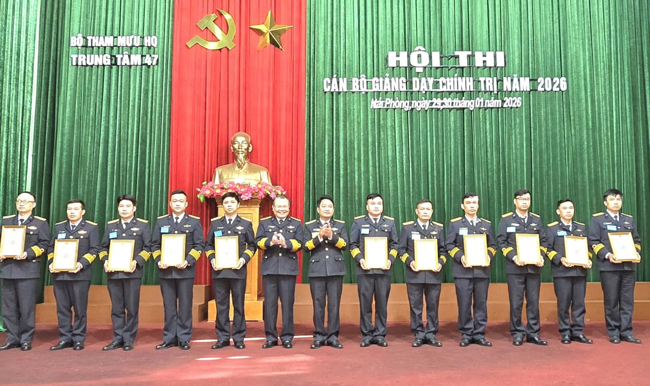 Trung tâm 47: Hội thi cán bộ giảng dạy chính trị năm 2026