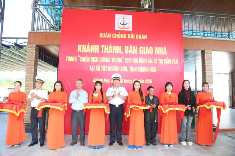 Quân chủng Hải quân: Khánh thành, bàn giao nhà trong "Chiến dịch Quang Trung"