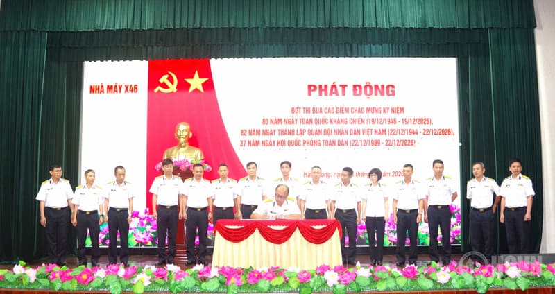 Nhà máy X46 phấn đấu hoàn thành tốt tiến độ, chất lượng đóng mới các tàu quân sự