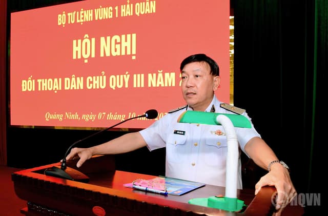 Thủ trưởng Bộ Tư lệnh Vùng 1 đối thoại dân chủ với cán bộ, chiến sĩ Lữ đoàn 147 và Tiểu đoàn 138