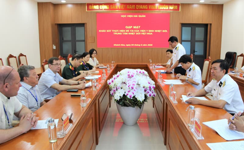 Học viện Hải quân phối hợp khảo sát thực hiện đề tài khoa học năm 2026
