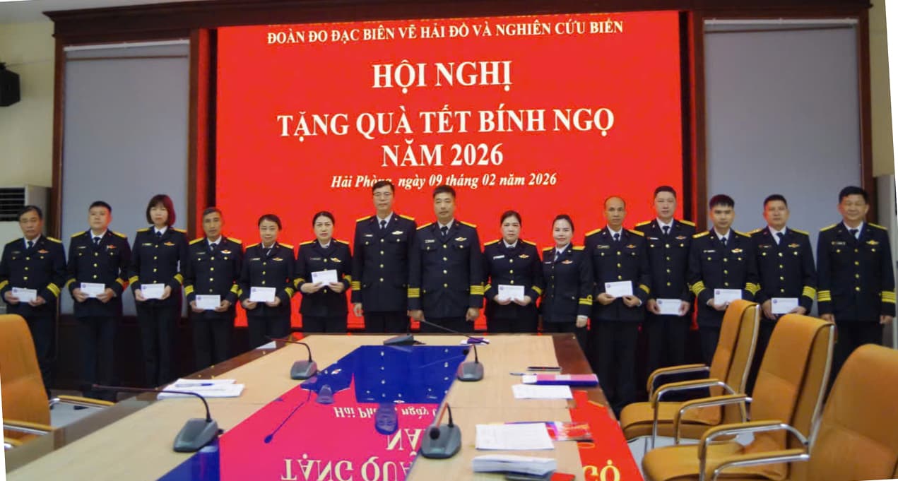 Đoàn Đo đạc biên vẽ hải đồ và nghiên cứu biển quán triệt nhiệm vụ năm 2026