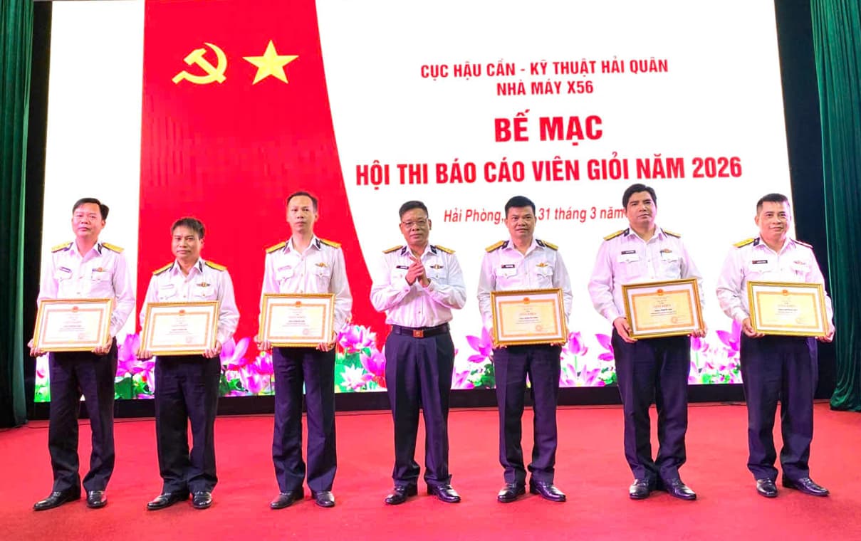 Nhà máy X56: Hội thi báo cáo viên giỏi năm 2026
