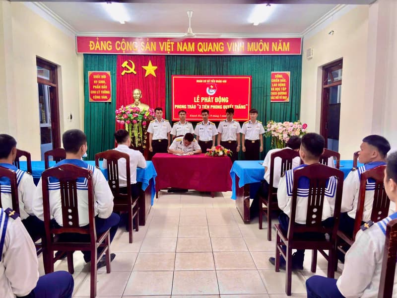 Đoàn cơ sở Tiểu đoàn 458 phát động phong trào thi đua “3 tiên phong quyết thắng”