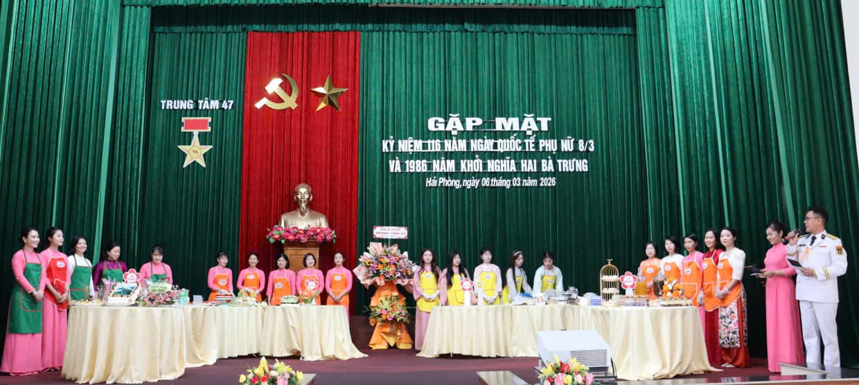 Hội phụ nữ Trung tâm 47 thi trang trí tiệc đứng “Tôn vinh người phụ nữ Việt Nam”