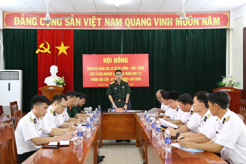 Đánh giá năng lực cơ sở đo lường-chất lượng tại Vùng 4 Hải quân