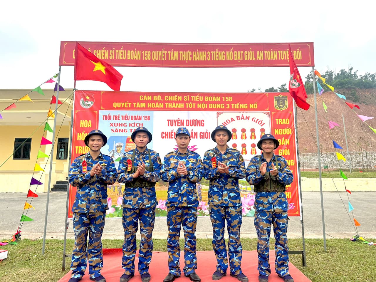 Tiểu đoàn 158 tổ chức bắn tập lần 1 cho chiến sĩ mới