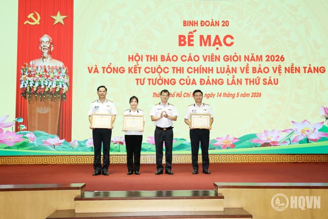Binh đoàn 20: Bế mạc Hội thi báo cáo viên giỏi và trao giải Cuộc thi chính luận về bảo vệ nền tảng tư tưởng của Đảng