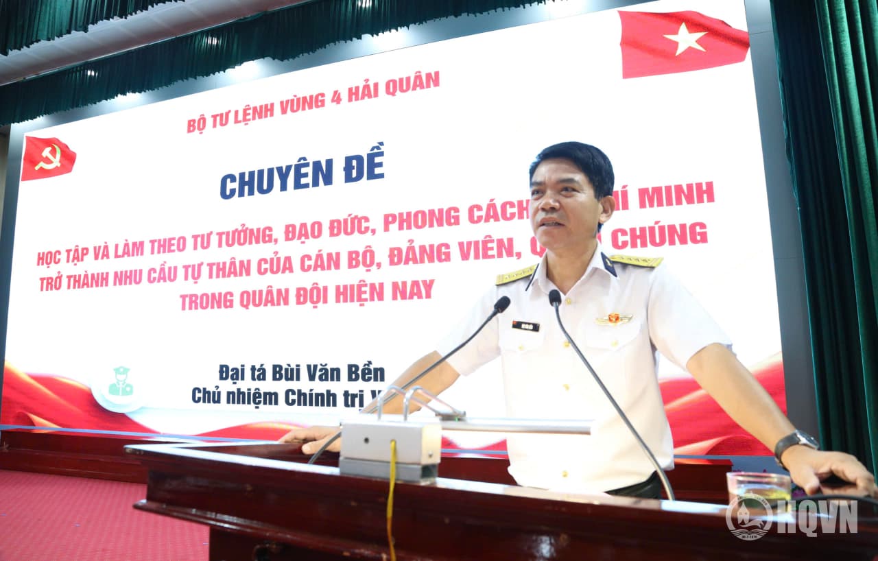 Vùng 4 tổ chức học tập các chuyên đề cho sĩ quan, quân nhân chuyên nghiệp
