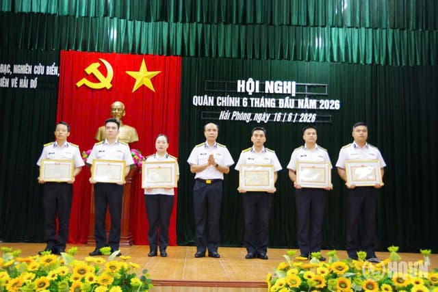 Đoàn Đo đạc, nghiên cứu biển, biên vẽ hải đồ: Hội nghị quân chính 6 tháng đầu năm 2026