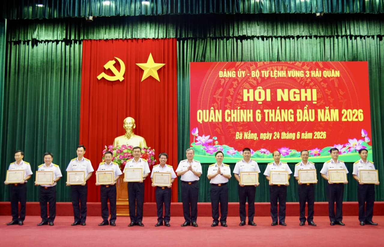 Vùng 3 Hải quân: Hội nghị quân chính 6 tháng đầu năm 2026