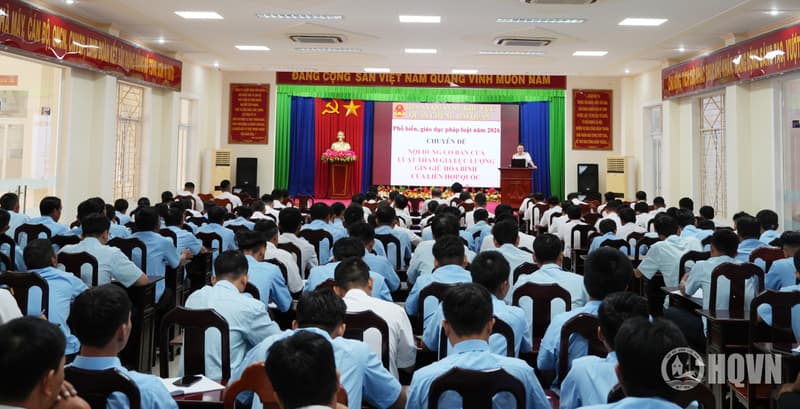 Nhà máy X55 phối hợp phổ biến, giáo dục pháp luật năm 2026
