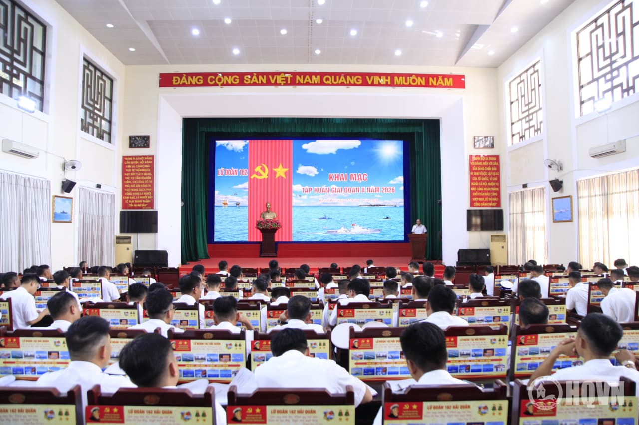 Lữ đoàn 162 tập huấn cán bộ đợt 2 năm 2026