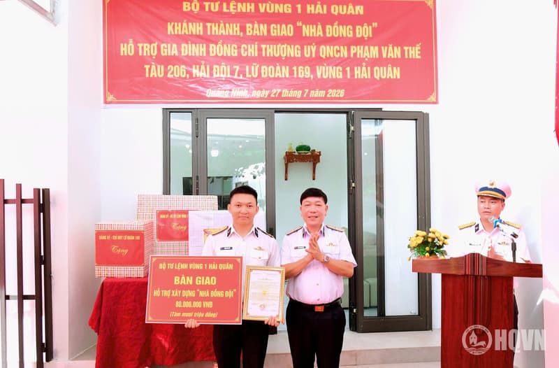 Lữ đoàn 169 khánh thành, bàn giao nhà đồng đội