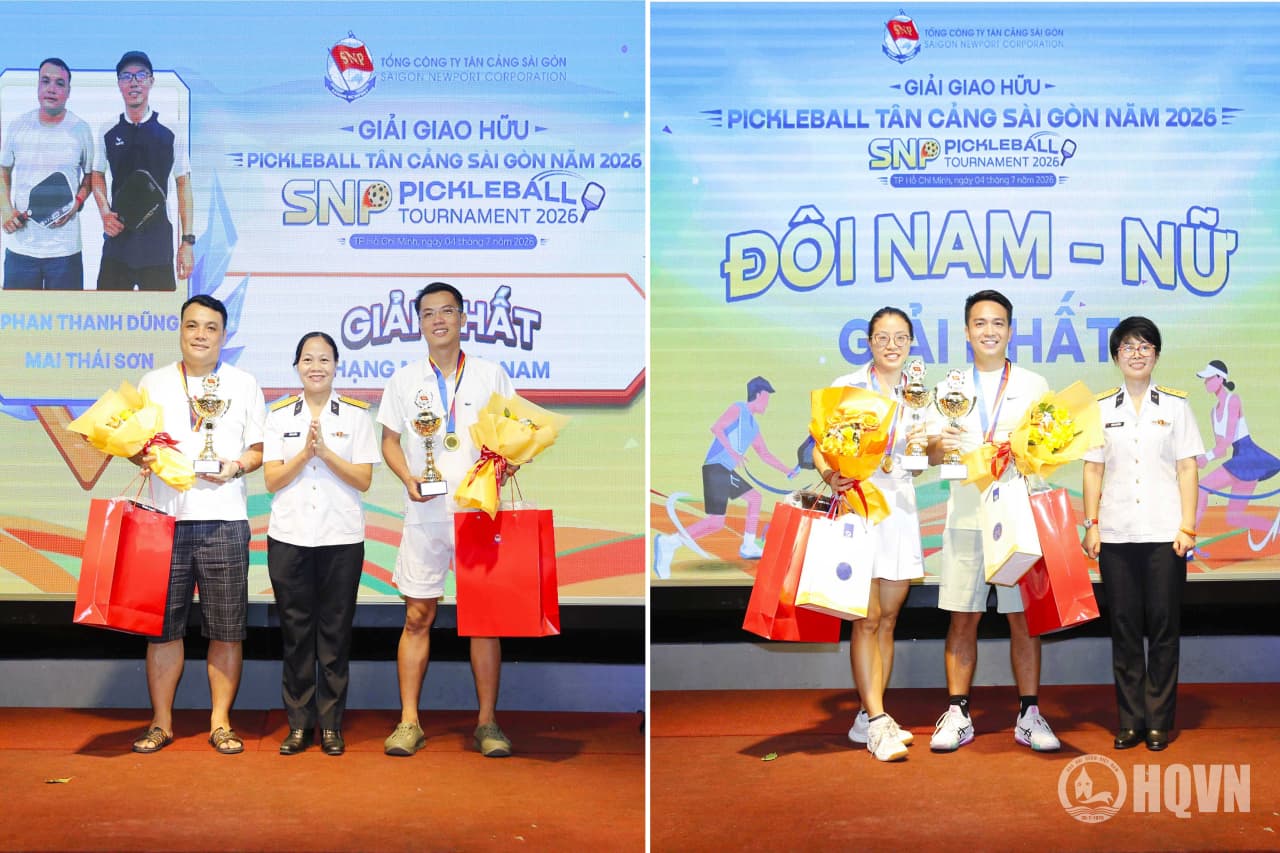 Tân cảng Sài Gòn tổ chức giải giao hữu pickleball