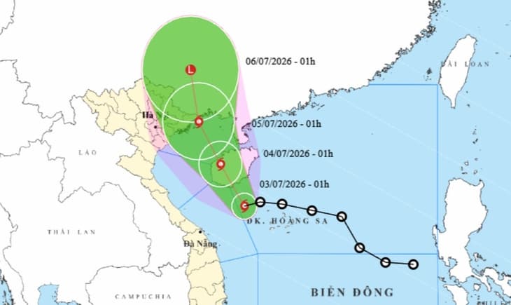 Bão số 1 hình thành trên Biển Đông, hướng vào biển Quảng Ninh - Hải Phòng