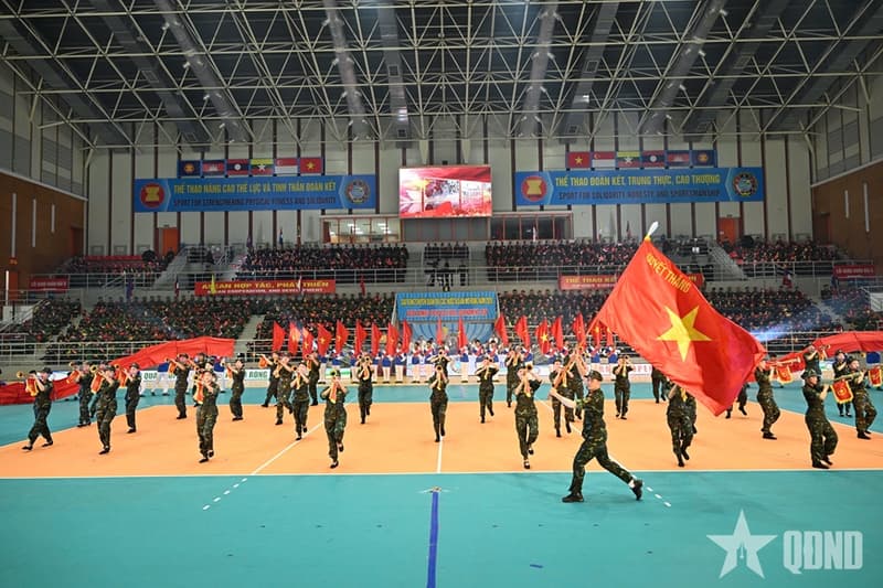 Đại tướng Phan Văn Giang dự và chỉ đạo Lễ khai mạc Giải bóng chuyền Quân đội các nước ASEAN mở rộng năm 2026