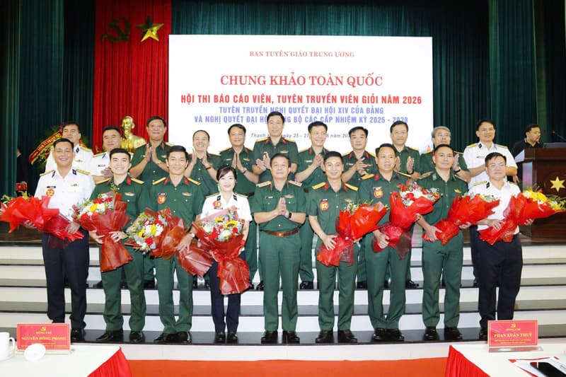 Quân chủng Hải quân có 2 thí sinh tham dự Chung khảo toàn quốc Hội thi báo cáo viên, tuyên truyền viên giỏi năm 2026