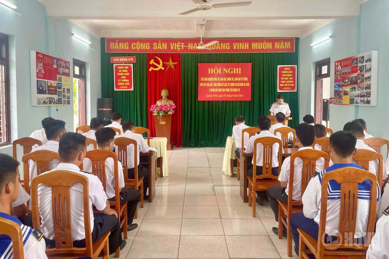 Tiểu đoàn 476 phát huy dân chủ gắn với tăng cường kỷ luật, kỷ cương