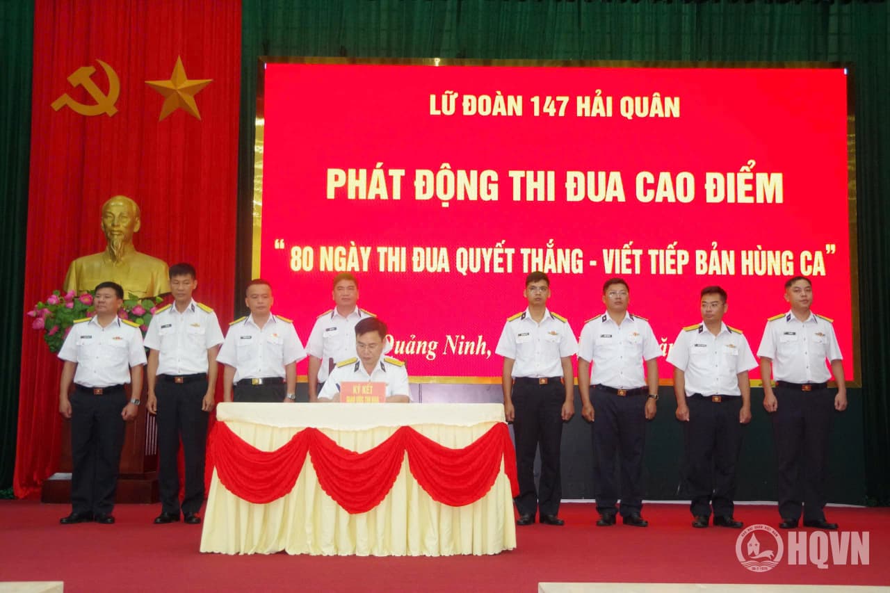 Lữ đoàn 147 phát động thi đua “80 ngày thi đua quyết thắng – Viết tiếp bản hùng ca”