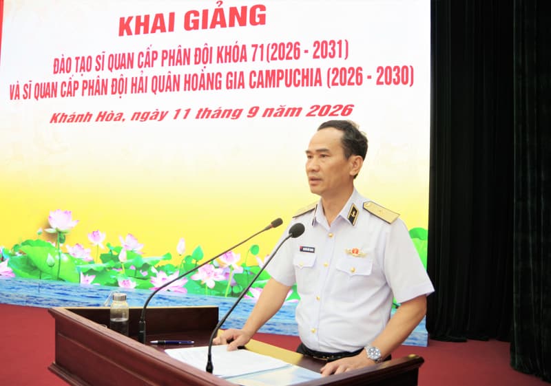Học viện Hải quân khai giảng đào tạo sĩ quan cấp phân đội