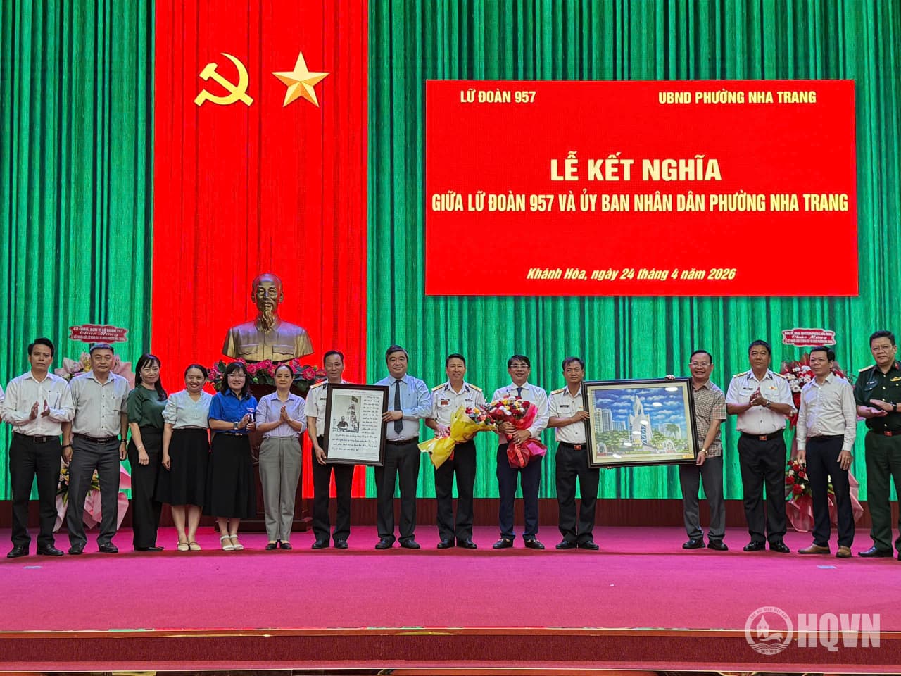 Lữ đoàn 957 và phường Nha Trang ký kết chương trình phối hợp hoạt động