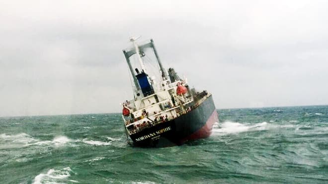 Tàu hàng Nordana Sophie bị chìm ở vùng biển Hà Tĩnh