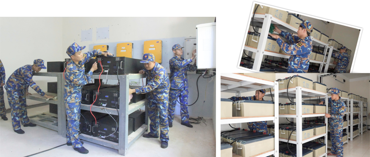 Hệ thống bình ắc quy tích điện luôn được các đảo bảo quản, bảo dưỡng thường xuyên