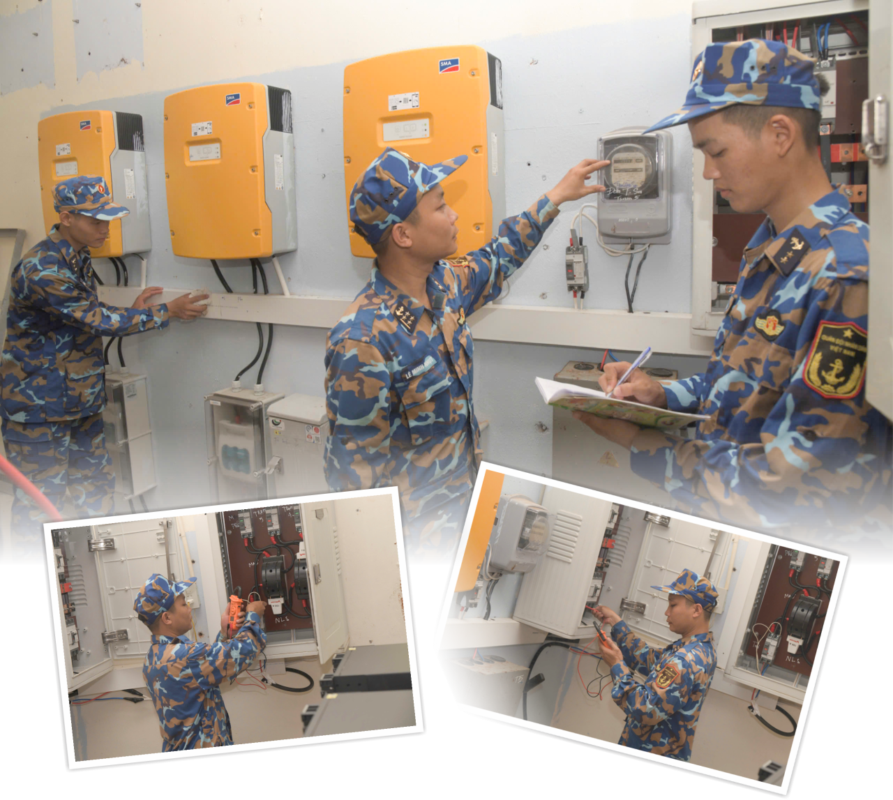 Hệ thống điện ở các đảo trên quần đảo Trường Sa thường xuyên được đo đếm, kiểm tra và ghi nhật ký hệ thống